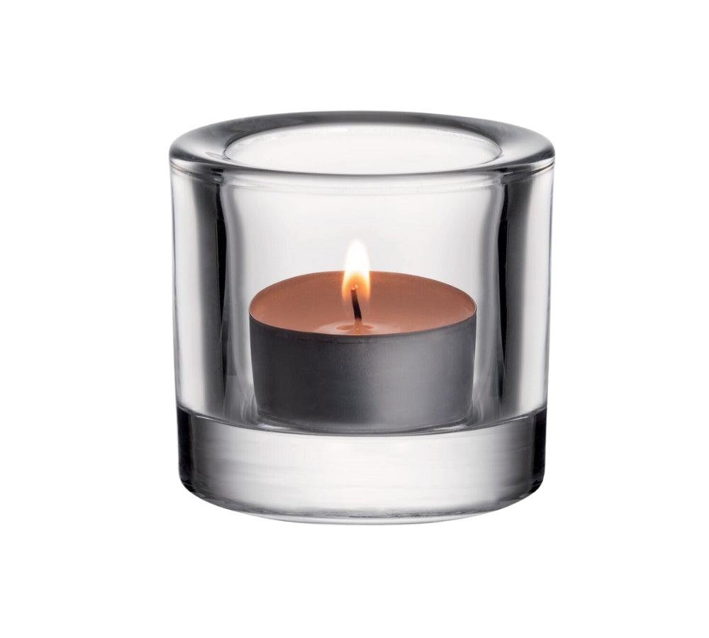 Kivi fyrfadsstage, klar - H6 cm